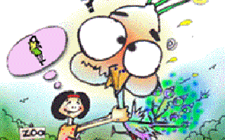 The Girl who Squeezed a Peacock