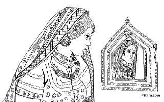 Indian village people coloring pages