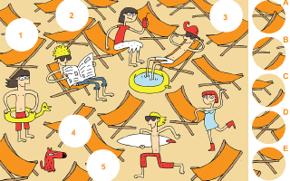 The Beach – A Visual Matching Puzzle